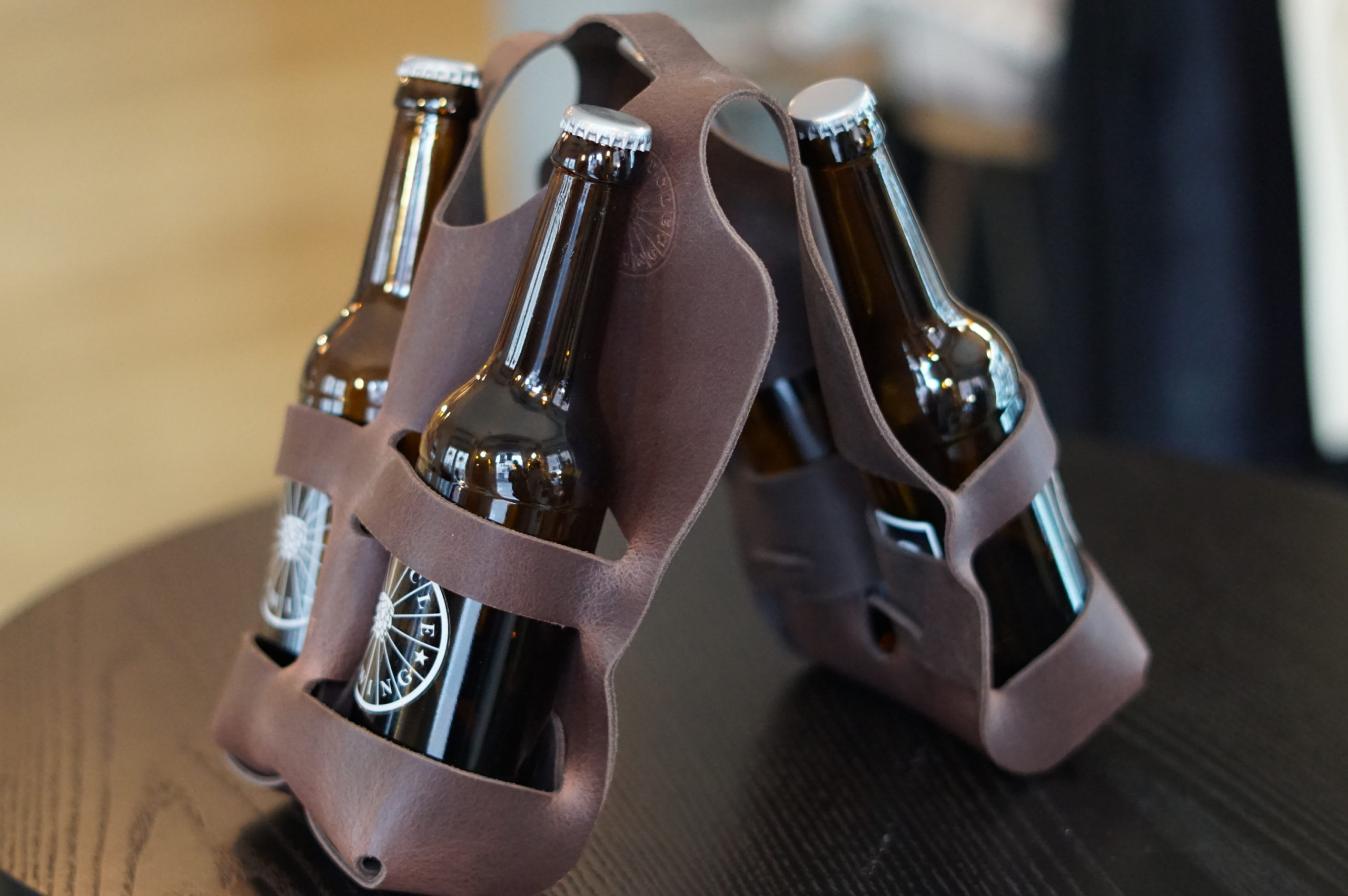 Grid Supply Co. — Forge Leather Beer Holder + Bottle Opener